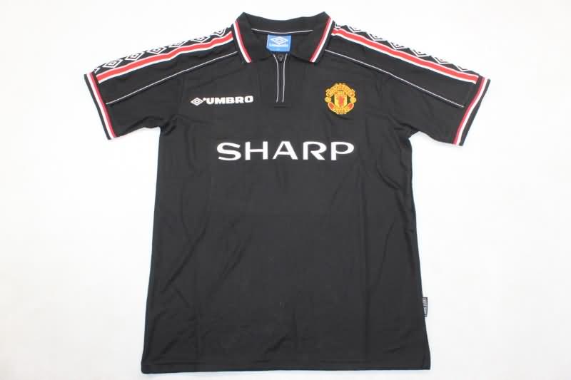 AAA(Thailand) Manchester United 1999 Black Retro Soccer Jersey