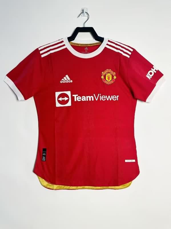 AAA(Thailand) Manchester United 2021/22 Home Retro Soccer Jersey (Player)