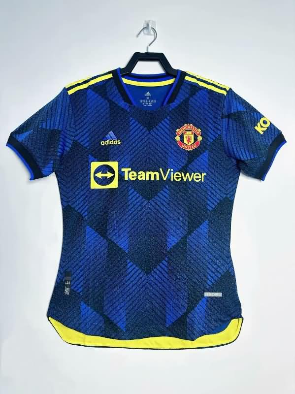 AAA(Thailand) Manchester United 2021/22 Third Retro Soccer Jersey (Player)