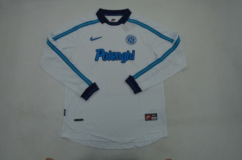 AAA(Thailand) Napoli 1998/99 Away Retro Long Sleeve Soccer Jersey