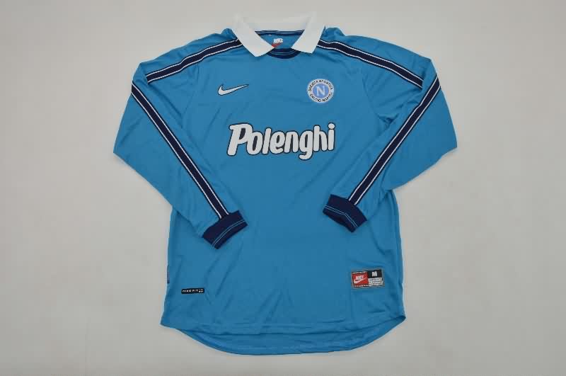 AAA(Thailand) Napoli 1998/99 Home Retro Long Sleeve Soccer Jersey