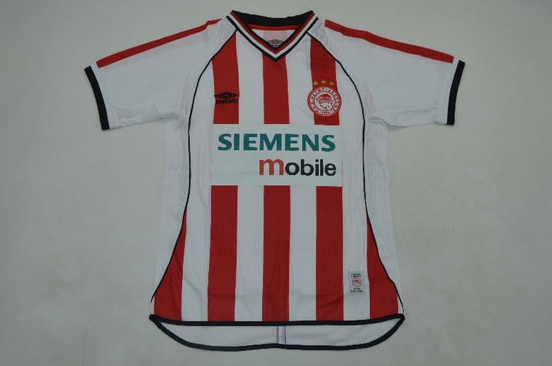 AAA(Thailand) Olympiacos 2001/02 Home Retro Soccer Jersey
