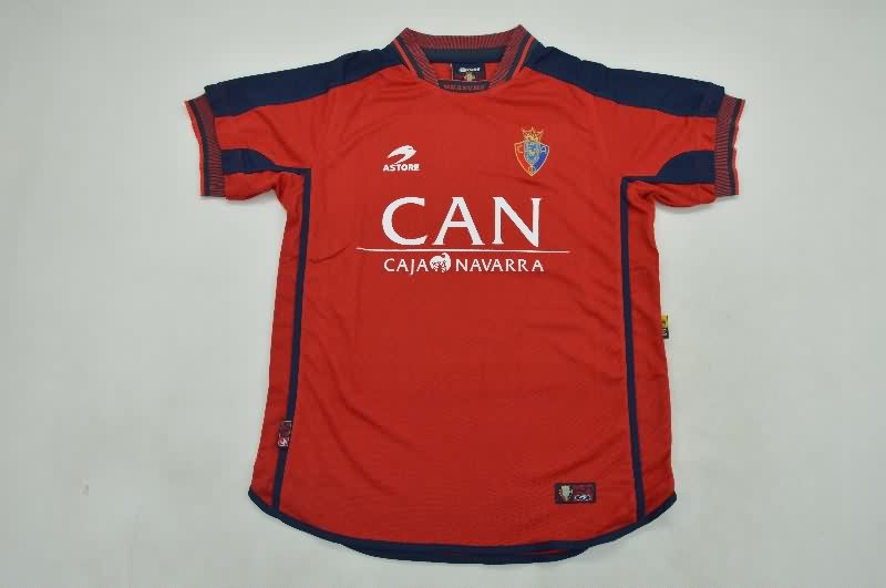 AAA(Thailand) Osasuna 2000/01 Home Retro Soccer Jersey