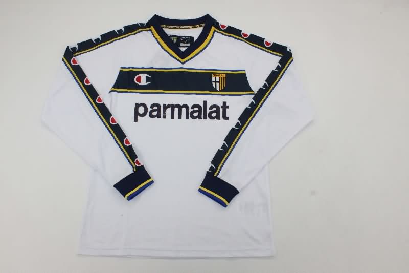 AAA(Thailand) Parma 2002/03 Away Retro Long Sleeve Soccer Jersey