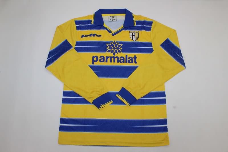 AAA(Thailand) Parma 1998/99 Home Retro Long Sleeve Soccer Jersey
