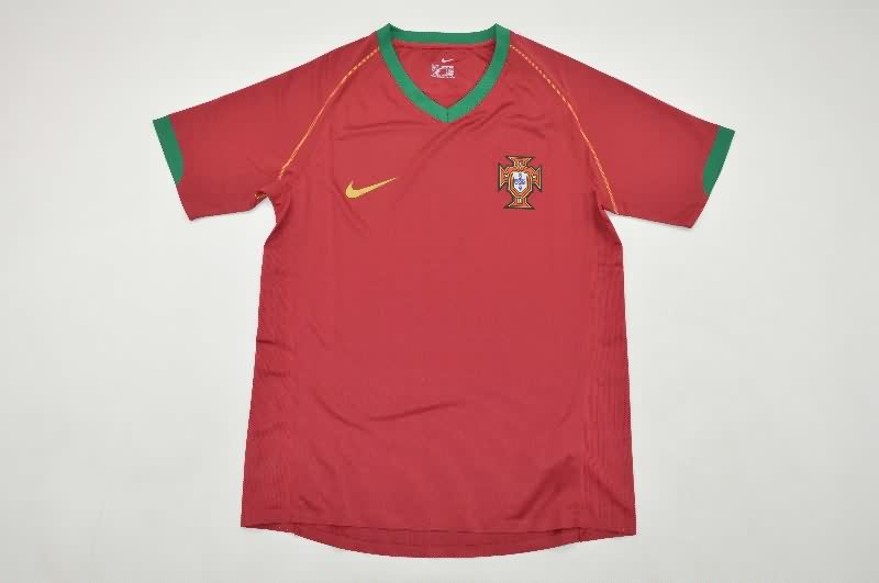 AAA(Thailand) Portugal 2006 Home Retro Soccer Jersey (Player)