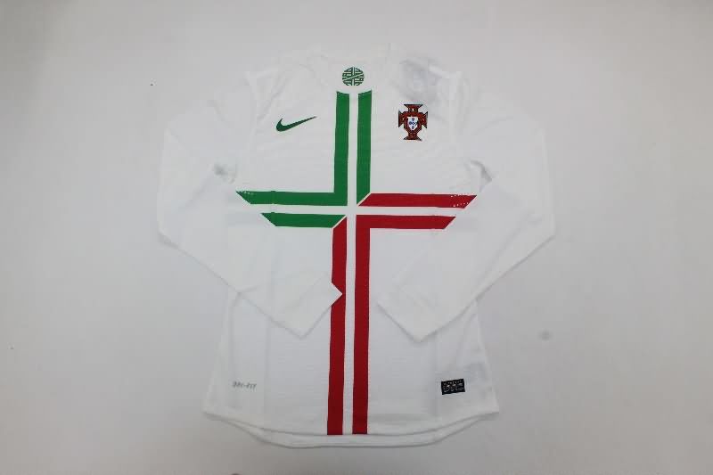 AAA(Thailand) Portugal 2012 Away Long Sleeve Retro Soccer Jersey (Player)