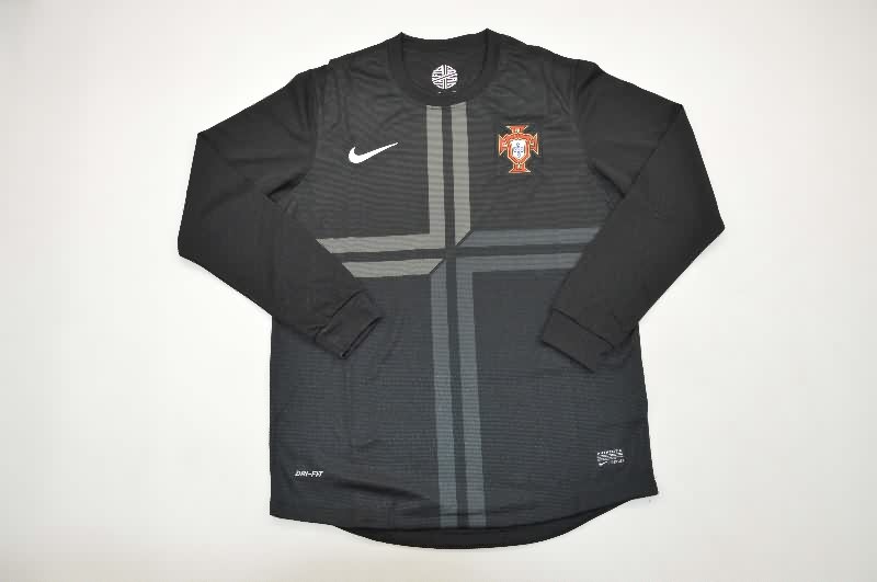 AAA(Thailand) Portugal 2013 Away Long Sleeve Retro Soccer Jersey