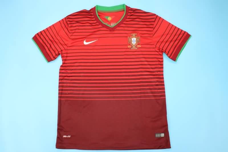 AAA(Thailand) Portugal 2014 Retro Home Soccer Jersey