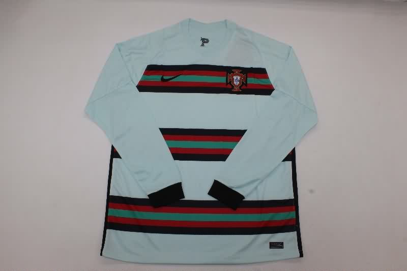 AAA(Thailand) Portugal 2020 Away Long Sleeve Retro Soccer Jersey
