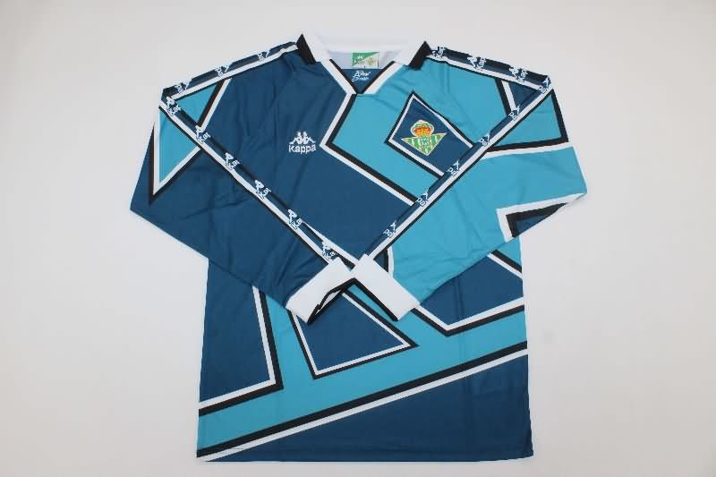 AAA(Thailand) Real Betis 1995/97 Away Long Slevee Retro Soccer Jersey