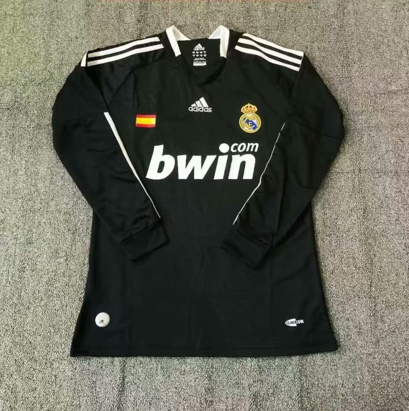 AAA(Thailand) Real Madrid 2008/09 Away Long Sleeve Retro Soccer Jersey