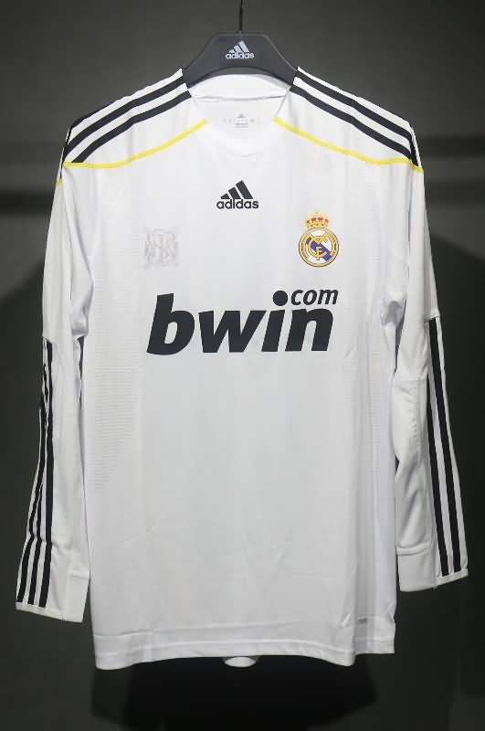 AAA(Thailand) Real Madrid 2009/10 Home Long Retro Soccer Jersey (Player)