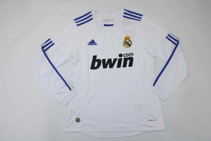 AAA(Thailand) Real Madrid 10/11 Retro Home Long Soccer Jersey