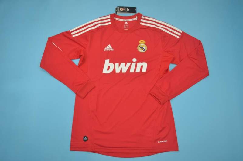 AAA(Thailand) Real Madrid 11/12 Retro Third Long Soccer Jersey