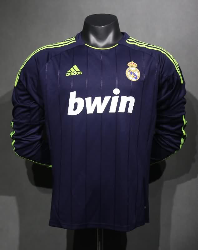 AAA(Thailand) Real Madrid 2012/13 Away L/S Retro Soccer Jersey (Player)