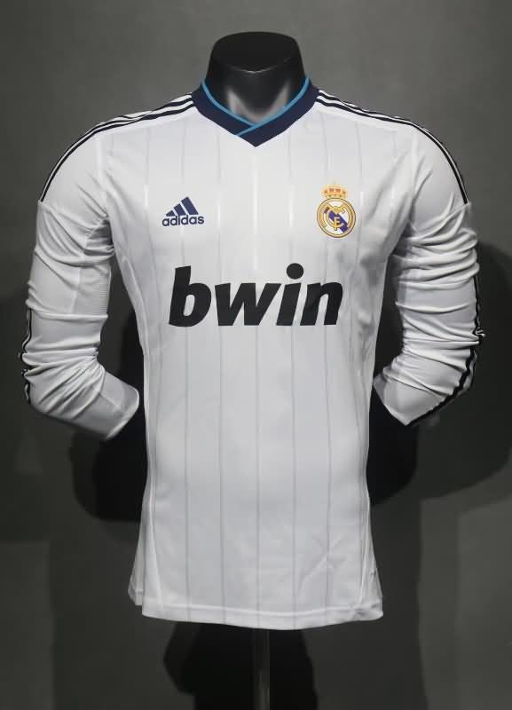 AAA(Thailand) Real Madrid 2012/13 Home LS Retro Soccer Jersey (Player)