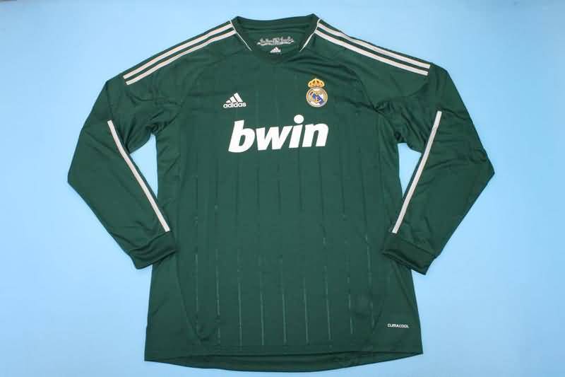AAA(Thailand) Real Madrid 12/13 Third Long Sleeve Retro Soccer Jersey