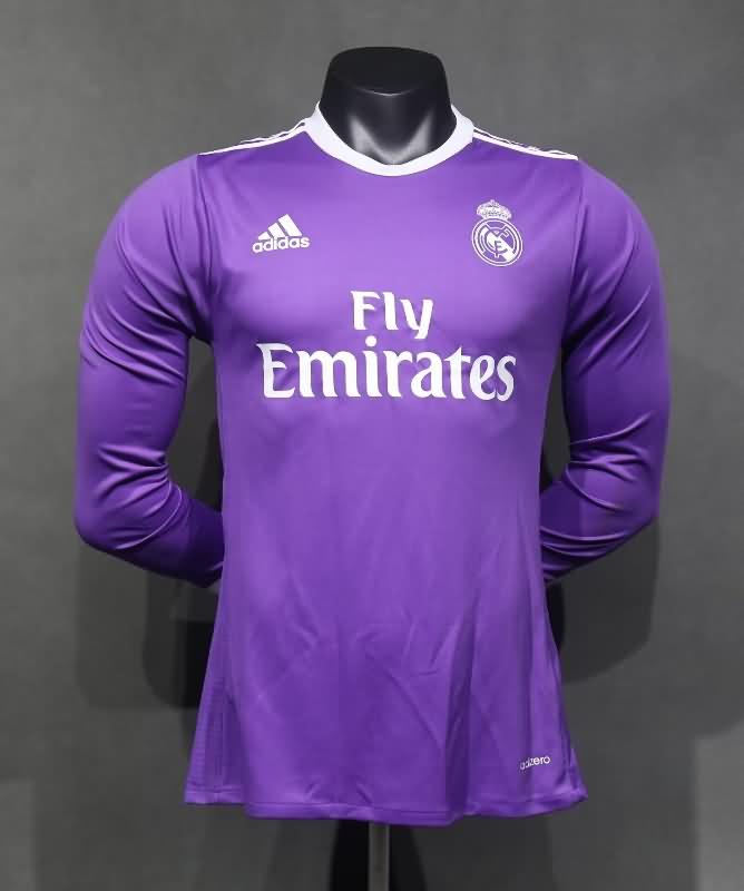 AAA(Thailand) Real Madrid 2016/17 Away Long Retro Soccer Jersey (Player)