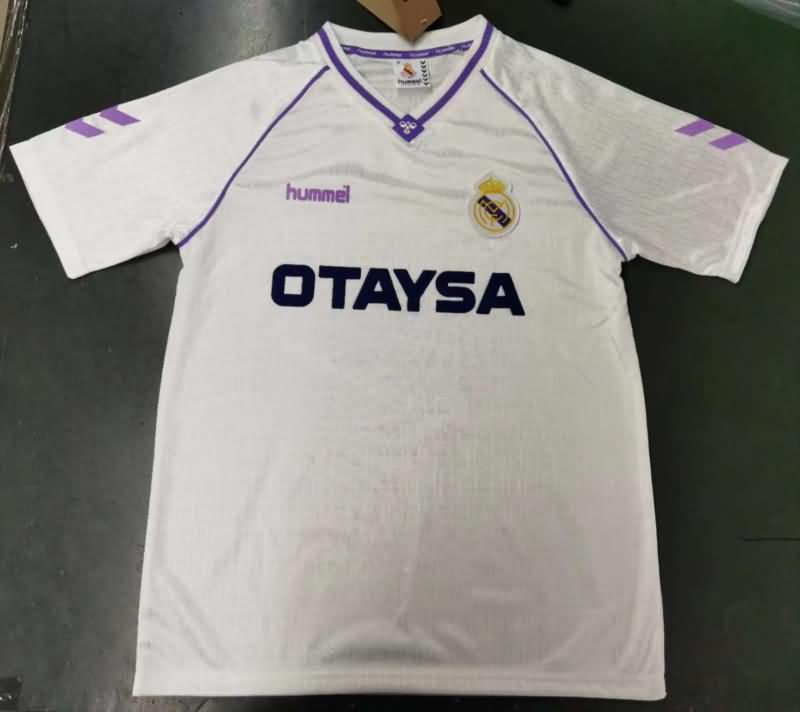 AAA(Thailand) Real Madrid 1990/92 Home Retro Soccer Jersey