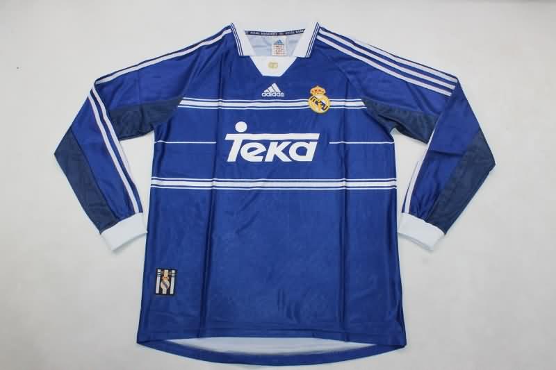 AAA(Thailand) Real Madrid 1998/99 Third Long Sleeve Retro Soccer Jersey