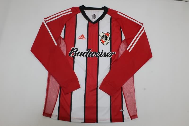 AAA(Thailand) River Plate 2003/04 Away Long Sleeve Retro Soccer Jersey