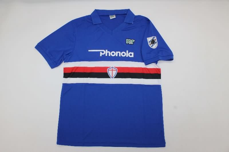 AAA(Thailand) Sampdoria 1983/88 Home Retro Soccer Jersey