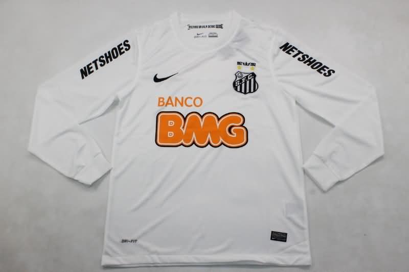 AAA(Thailand) Santos 2011/12 Home Long Sleeve Retro Soccer Jersey