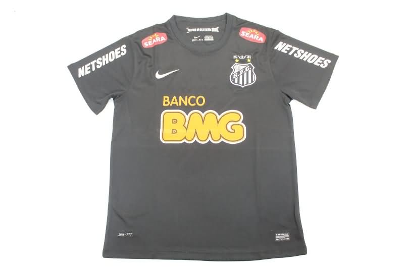 AAA(Thailand) Santos 2012/13 Black Retro Soccer Jersey