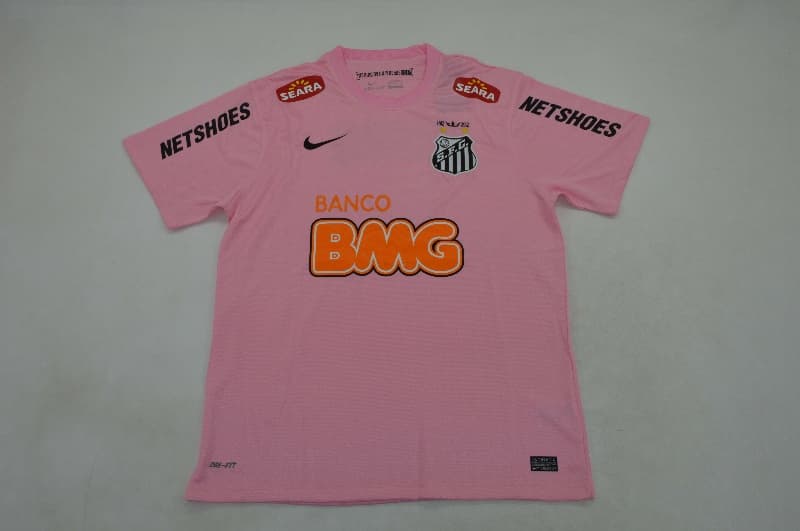 AAA(Thailand) Santos 2012/13 Pink Retro Soccer Jersey