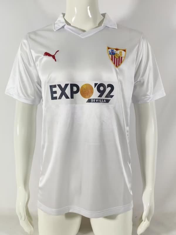 AAA(Thailand) Sevilla 1987/90 Home Retro Soccer Jersey