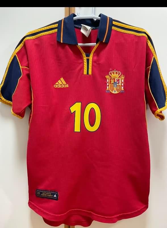 AAA(Thailand) Spain 2000 Home Retro Soccer Jersey