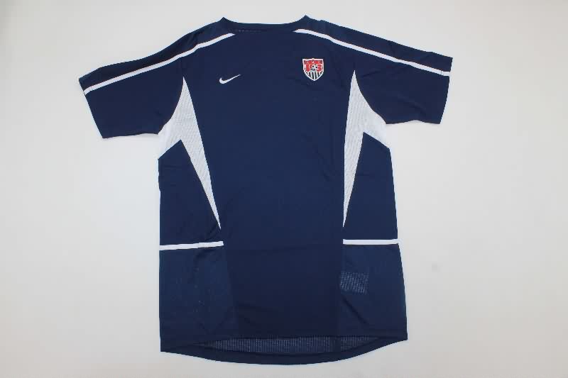 AAA(Thailand) USA 2002 Away Retro Soccer Jersey