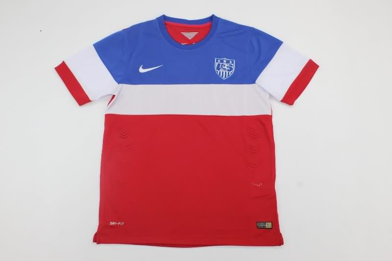 AAA(Thailand) USA 2014 Away Retro Soccer Jersey