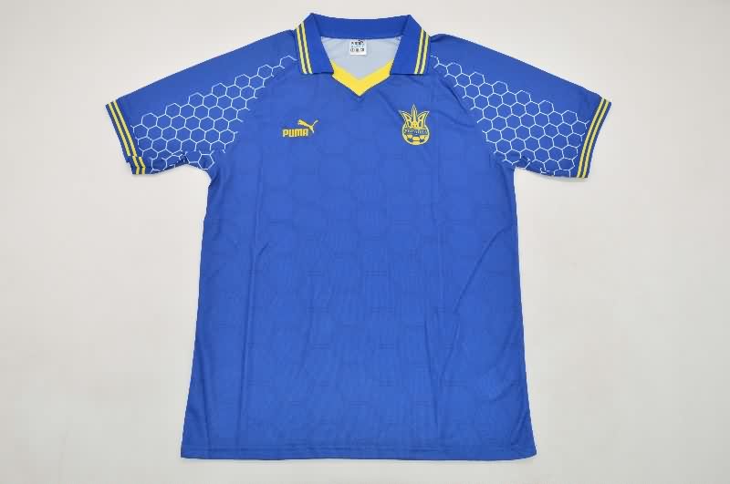 AAA(Thailand) Ukraine 1998 Away Retro Soccer Jersey