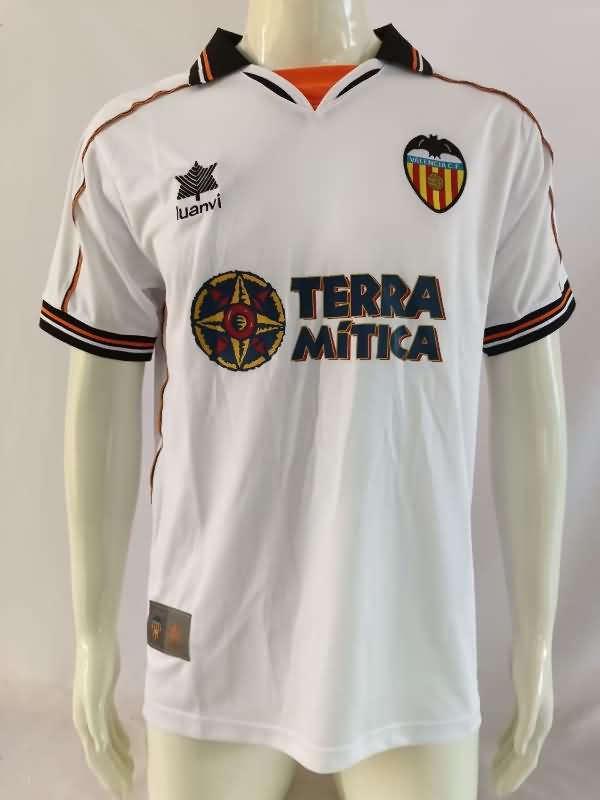 AAA(Thailand) Valencia 1999/00 Home Retro Soccer Jersey