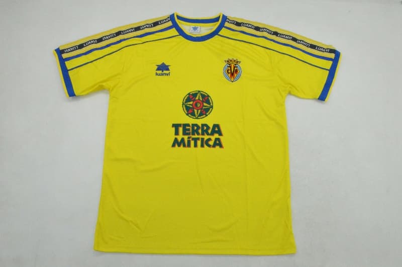 AAA(Thailand) Villarreal 1998/99 Home Retro Soccer Jersey