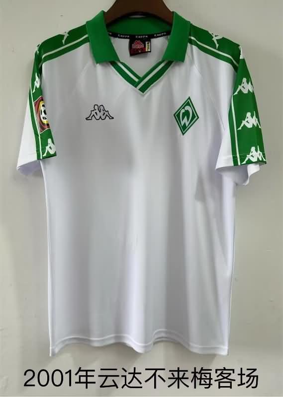 AAA(Thailand) Werder Bremen 2001/02 Away Retro Soccer Jersey