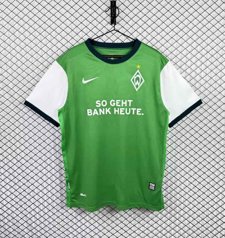 AAA(Thailand) Werder Bremen 2009/10 Home Retro Soccer Jersey