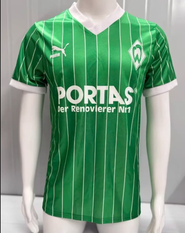 AAA(Thailand) Werder Bremen 1987/88 Away Retro Soccer Jersey