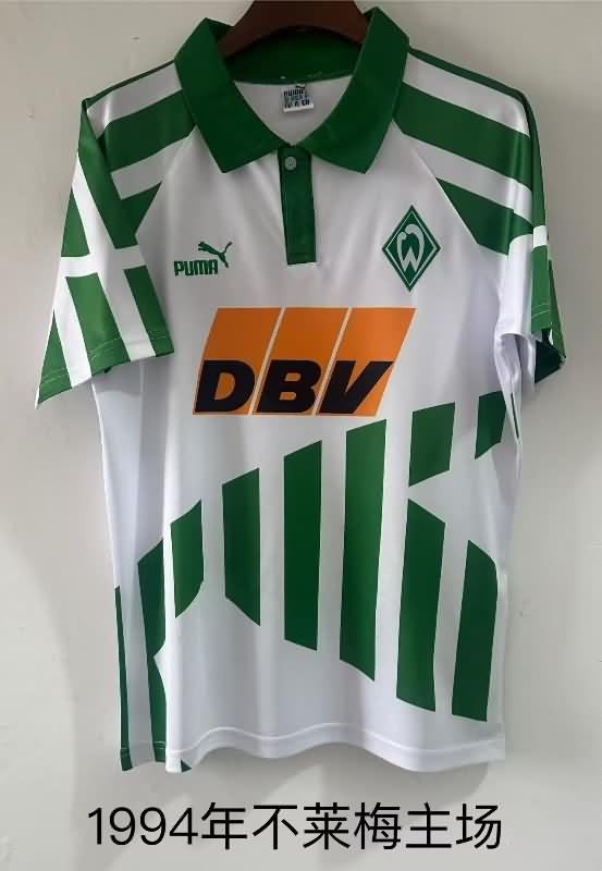 AAA(Thailand) Werder Bremen 1994/95 Home Retro Soccer Jersey