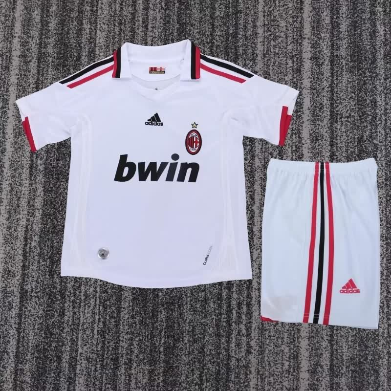 AC Milan 2009/10 Kids Away Soccer Jersey And Shorts