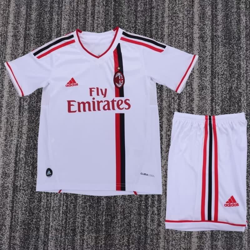 AC Milan 2011/12 Kids Away Soccer Jersey And Shorts