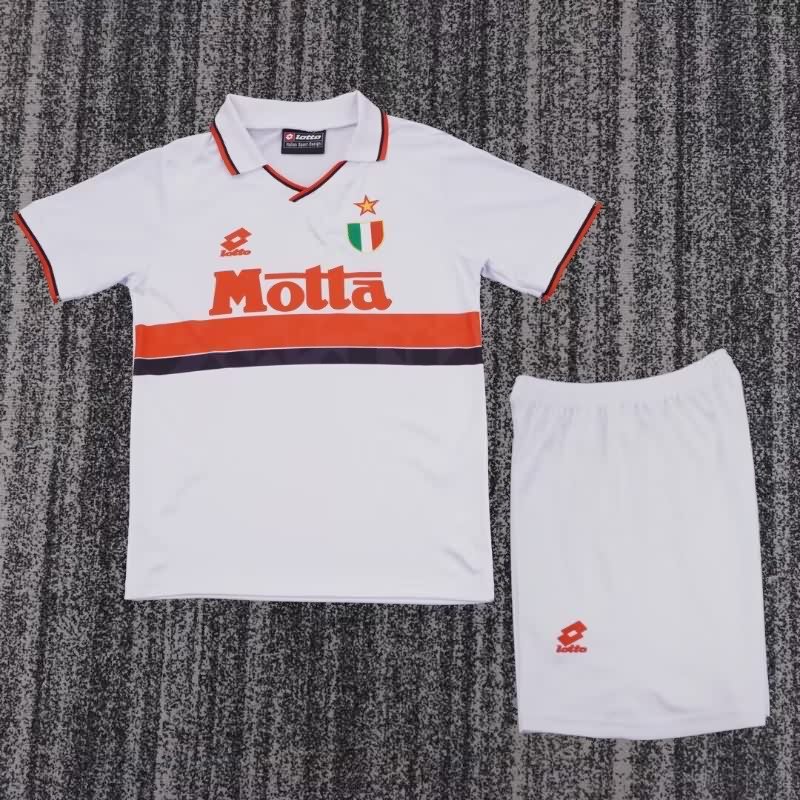 AC Milan 1993/94 Kids Away Soccer Jersey And Shorts