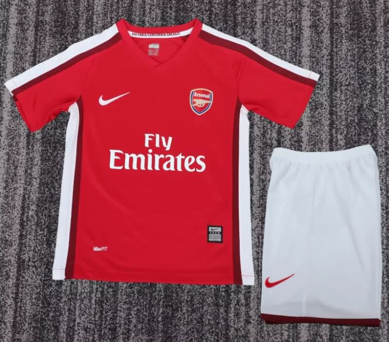 Arsenal 2008/10 Kids Home Soccer Jersey And Shorts