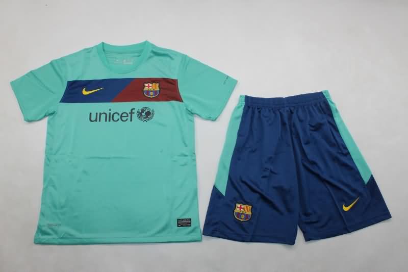 Barcelona 2010/11 Kids Away Soccer Jersey And Shorts