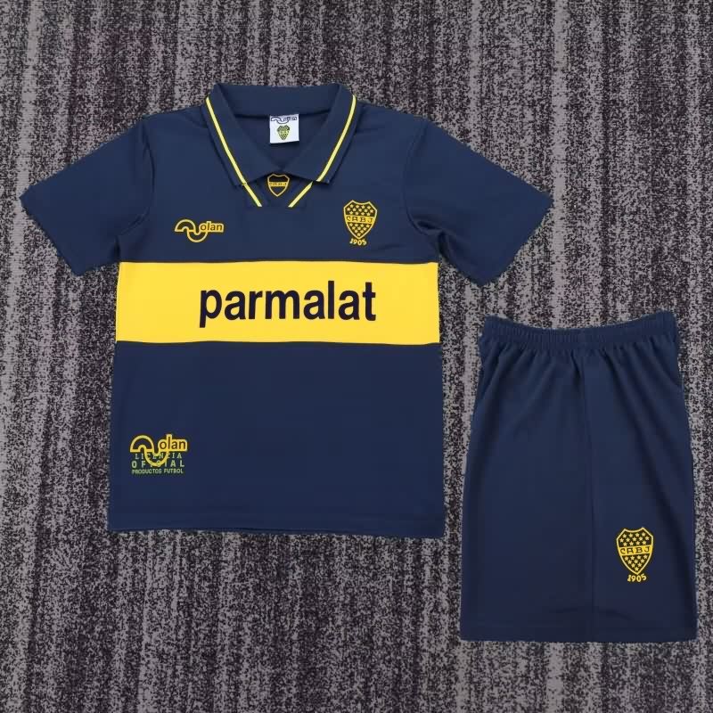 Boca Juniors 1993/95 Kids Home Soccer Jersey And Shorts