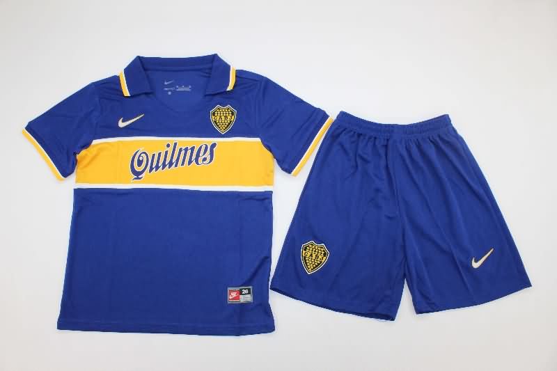 Boca Juniors 1996/97 Kids Home Soccer Jersey And Shorts