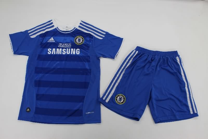 Chelsea 2011/12 Kids Home Final Soccer Jersey And Shorts