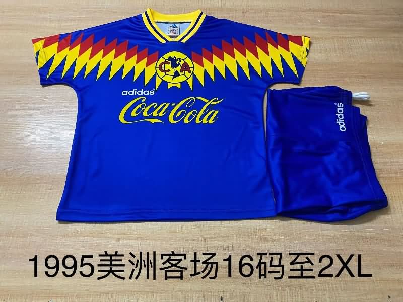 Club America 1995 Kids Away Soccer Jersey And Shorts